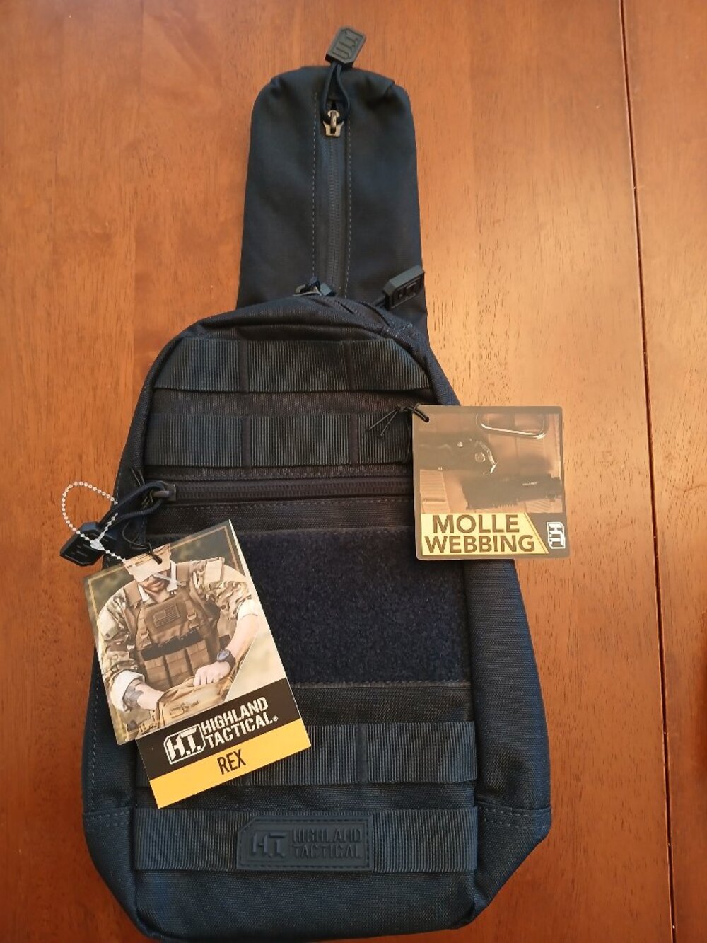 Highland Tactical REX EDC Molle Crossbody Sling Bag Dark Navy NWT